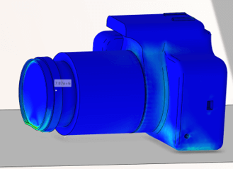 カメラの落下解析【3DEXPERIENCE Works Simulation事例】