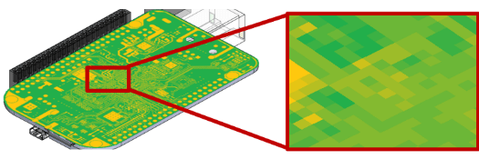 画像：EDA ｂridge 基板のモデリングレベル 材料マップ