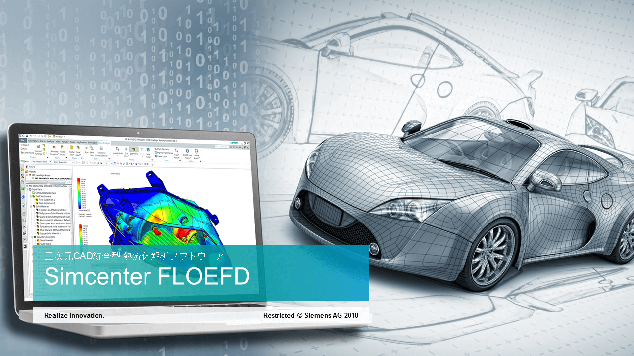 Simcenter FLOEFD 3次元CAD統合型　熱流体解析ソフトウェア