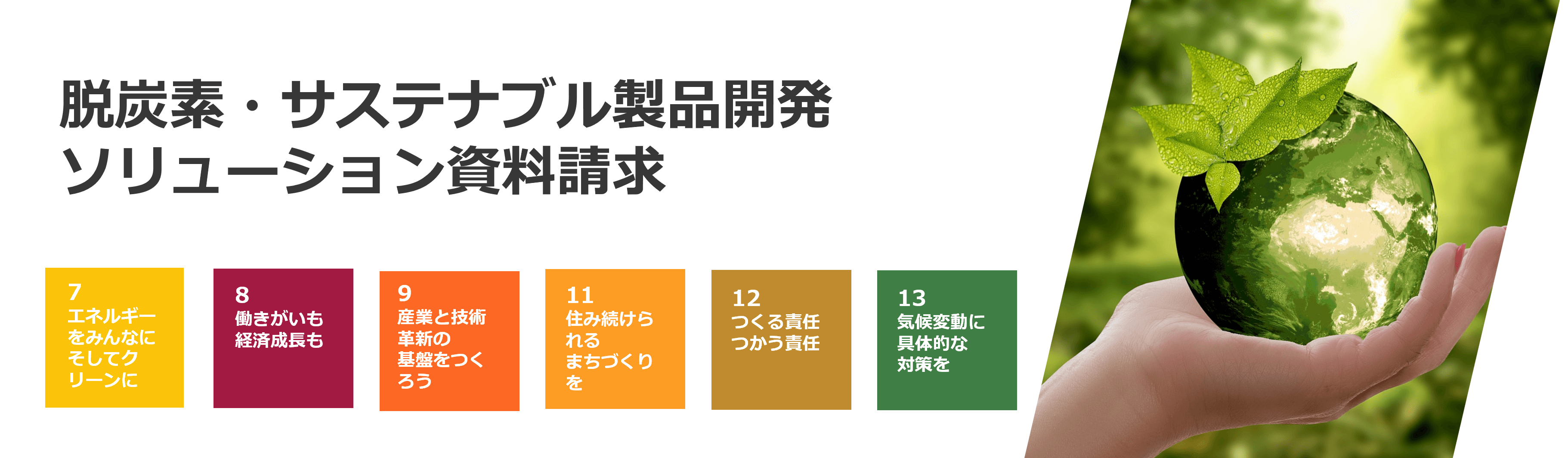 画像：脱炭素・サステナブル製品開発ソリューション　紹介資料